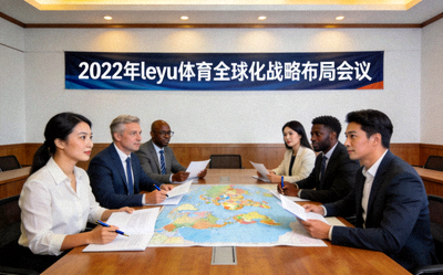 2022年leyu体育全球化战略布局会议 - 国际团队在会议室讨论地图