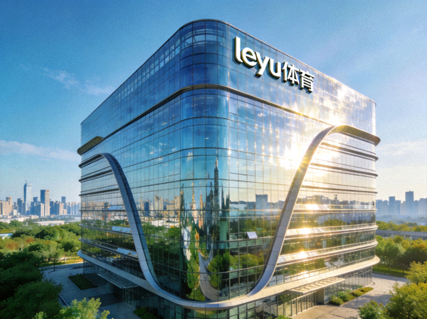 leyu体育公司总部大楼外景 - 现代体育科技企业玻璃幕墙建筑