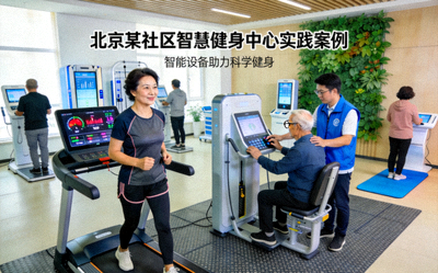 北京某社区智慧健身中心实践案例 - 居民使用智能健身器材