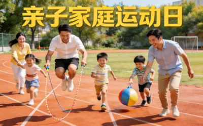 亲子家庭运动日 - 家长与孩子共同参与趣味运动游戏