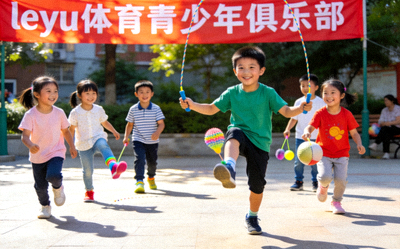 leyu体育在社区设立的青少年体育俱乐部，孩子们在进行趣味运动