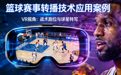 篮球赛事转播技术应用案例 - 展示VR视角观看战术跑位与球星特写