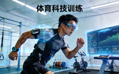 体育科技应用 - 运动员使用高科技设备进行训练