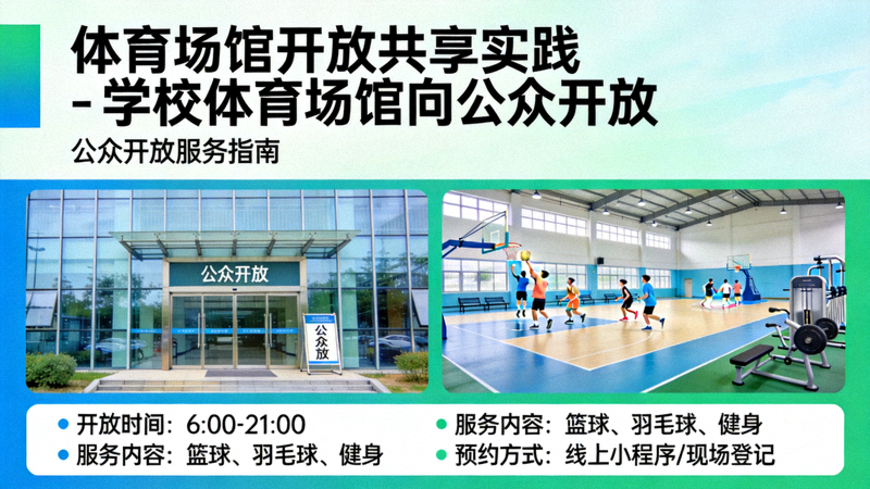 体育场馆开放共享实践 - 学校体育场馆向公众开放