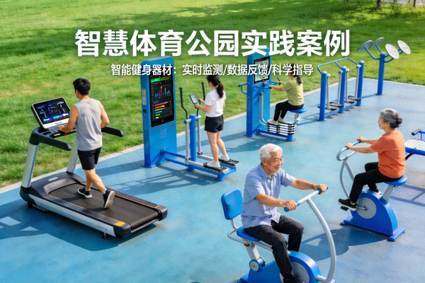 智慧体育公园实践案例 - 市民使用智能健身器材